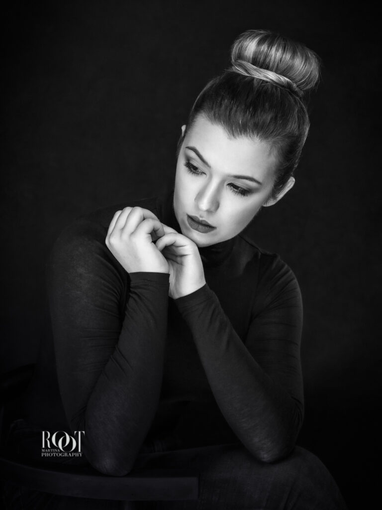 Portrétní fotografie na book pro modelky